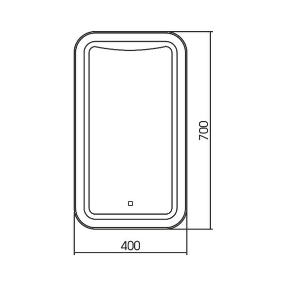 Зеркало Azario Турин Led 40 см фото 4
