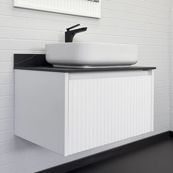 Тумба подвесная с раковиной Comforty Марсель 75 см (раковина Comforty T-Y9378) белый матовый фото 5