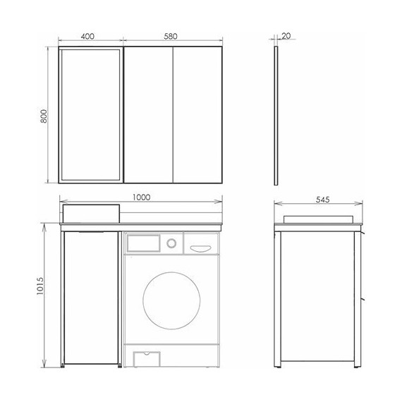 Зеркало Comforty Лозанна 40 см, белый глянцевый фото 5