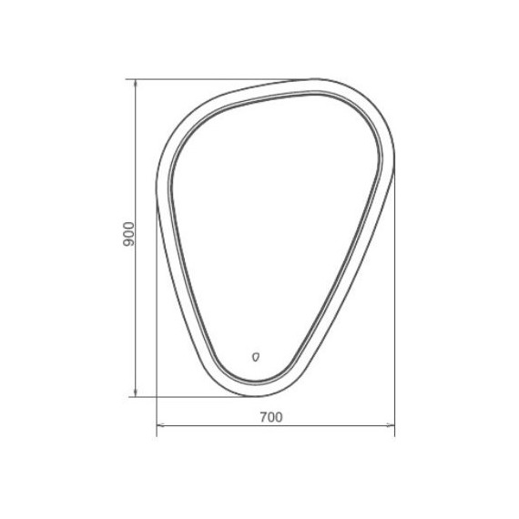 Зеркало Comforty Олеандр 70 см (бесконтактный сенсор) фото 8