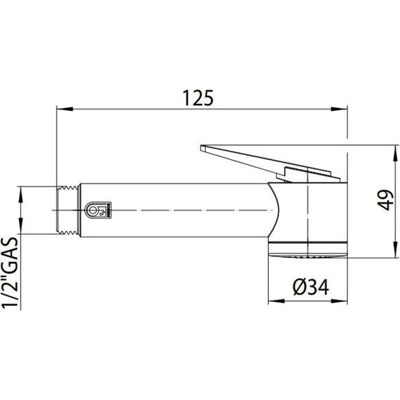 Гигиенический душ Bossini Paloma Flat B00462.030 фото 2