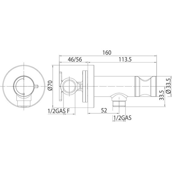 Набор для гигиенического душа Bossini Paloma Flat E37011B.030 фото 2