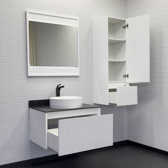 Пенал подвесной Comforty Марсель 40 см, белый матовый - 4 Пенал подвесной Comforty Марсель 40 см, белый матовый фото 4