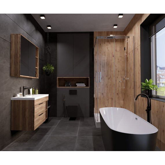 Ванна отдельностоящая Grossman 170x70 см GR-2601B, черный - 6 Ванна отдельностоящая Grossman 170x70 см GR-2601B, черный фото 6