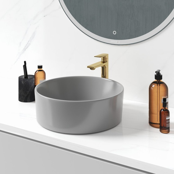 Раковина-чаша Grossman Color 40 см GR-3013GM, серый матовый фото 2