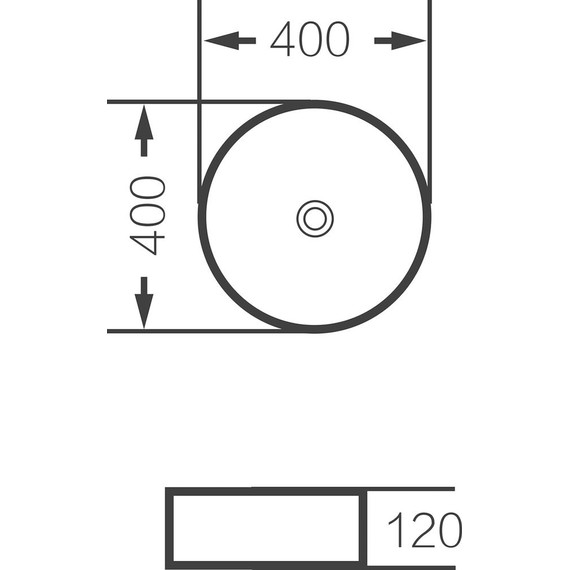 Раковина-чаша Grossman Color 40 см GR-3013GM, серый матовый фото 5