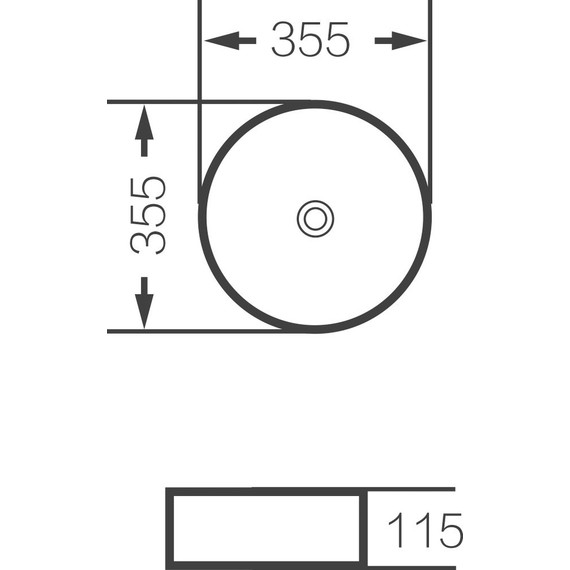Раковина-чаша Grossman Color 35 см GR-5020SS, серебро - 4 Раковина-чаша Grossman Color 35 см GR-5020SS, серебро фото 4