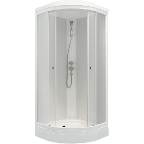 Душевая кабина Triton Ультра А 80x80 см, белый/прозрачное фото 2