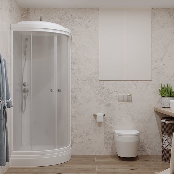 Душевая кабина Triton Ультра А 80x80 см, белый/прозрачное фото 6