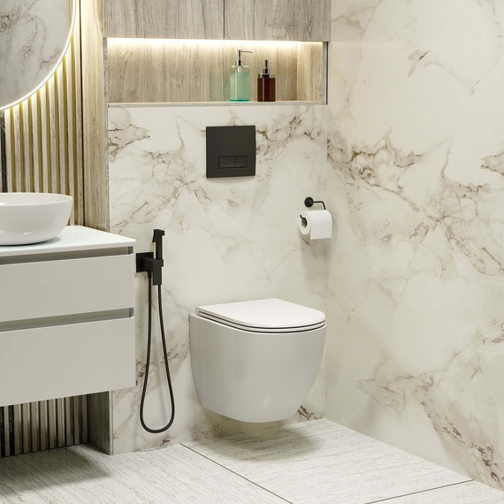 Кнопка смыва Grossman Classic 800.Т1.04.210.210, черный матовый фото 3