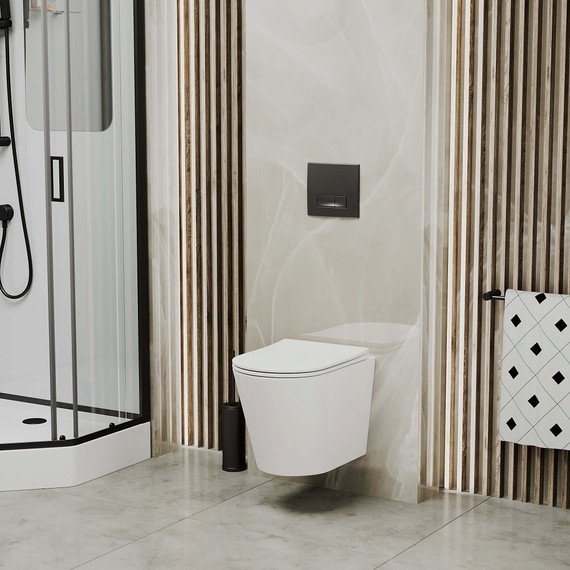 Кнопка смыва Grossman Classic 800.Т1.04.210.210, черный матовый фото 4