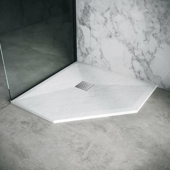 Поддон каменный Grossman Strong 100x100 см GR-S1100100D, белый матовый - 4 Поддон каменный Grossman Strong 100x100 см GR-S1100100D, белый матовый фото 4