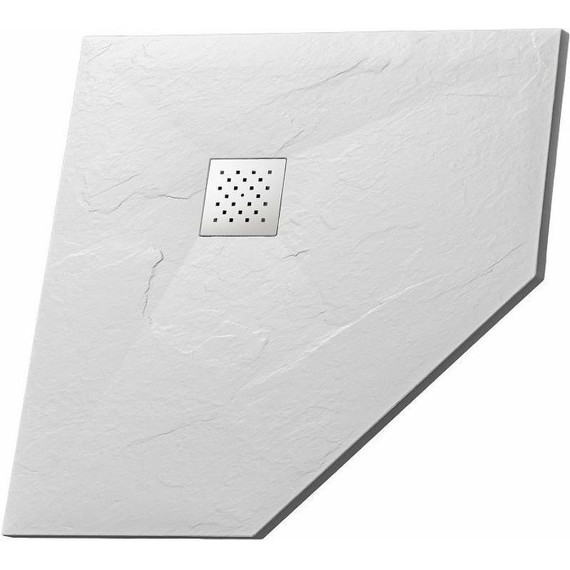 Поддон каменный Grossman Strong 100x100 см GR-S1100100D, белый матовый фото 