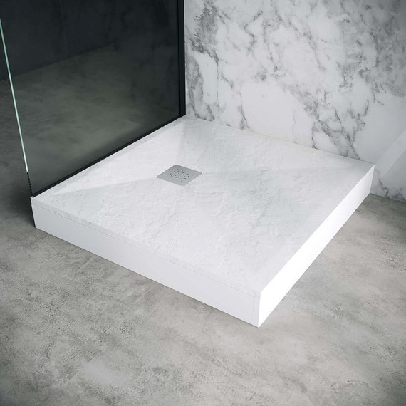 Поддон каменный Grossman Strong 100x100 см GR-S1100100Q, белый матовый - 3 Поддон каменный Grossman Strong 100x100 см GR-S1100100Q, белый матовый фото 3