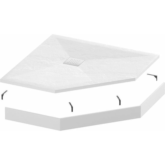 Поддон каменный Grossman Strong 90x90 см GR-S19090D, белый матовый - 2 Поддон каменный Grossman Strong 90x90 см GR-S19090D, белый матовый фото 2