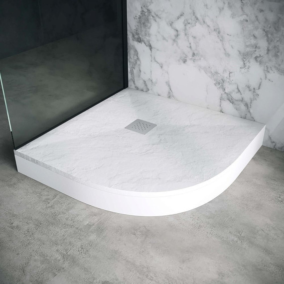 Поддон каменный Grossman Strong 90x90 см GR-S19090, белый матовый фото 4