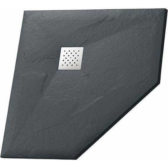 Поддон каменный Grossman Strong 100x100 см GR-S2100100D, графит матовый фото 