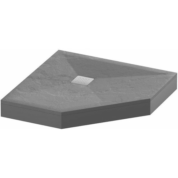 Поддон каменный Grossman Strong 100x100 см GR-S2100100D, графит матовый фото 2