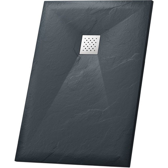 Поддон каменный Grossman Strong 100x70 см GR-S270100Q, графит матовый фото 