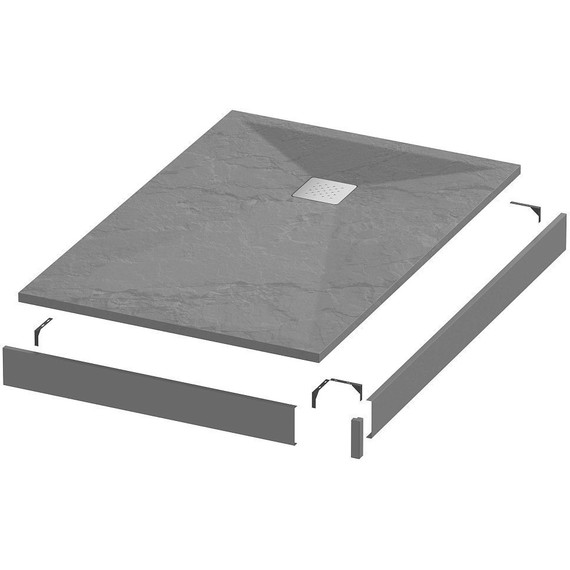 Поддон каменный Grossman Strong 100x90 см GR-S290100Q, графит матовый - 2 Поддон каменный Grossman Strong 100x90 см GR-S290100Q, графит матовый фото 2