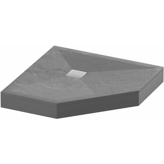 Поддон каменный Grossman Strong 90x90 см GR-S29090D, графит матовый фото 2