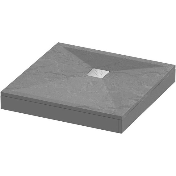 Поддон каменный Grossman Strong 90x90 см GR-S29090Q, графит матовый фото 3