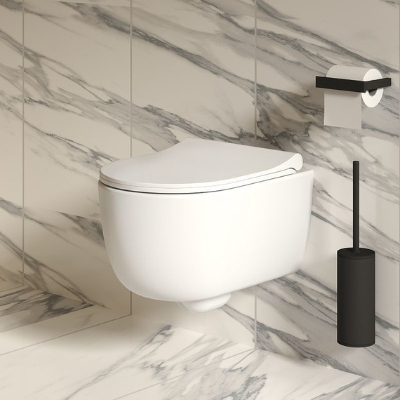 Унитаз подвесной безободковый Ambassador Abner 103T20101R, белый матовый, Цвет производителя: белый матовый фото 11