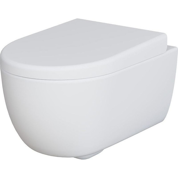 Унитаз подвесной безободковый Ambassador Abner 103T20101R, белый матовый, Цвет производителя: белый матовый фото 2