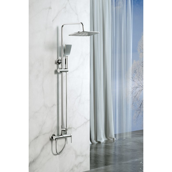 Душевая стойка BelBagno Acqua ACQUA-DOCM-CRM, Цвет производителя: хром фото 2