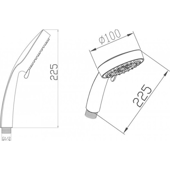 Ручной душ BelBagno BB-D1C1 фото 2