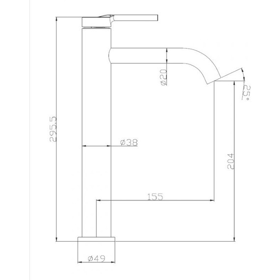 Смеситель для раковины высокий BelBagno Etna ETN-LMC2-IN, сатин фото 6