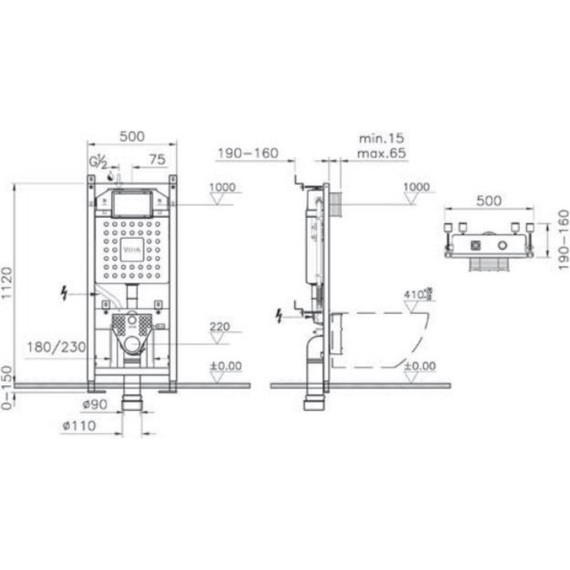 Инсталляция для унитаза Vitra Rapid V12 700-1873 - 3 Инсталляция для унитаза Vitra Rapid V12 700-1873 фото 3
