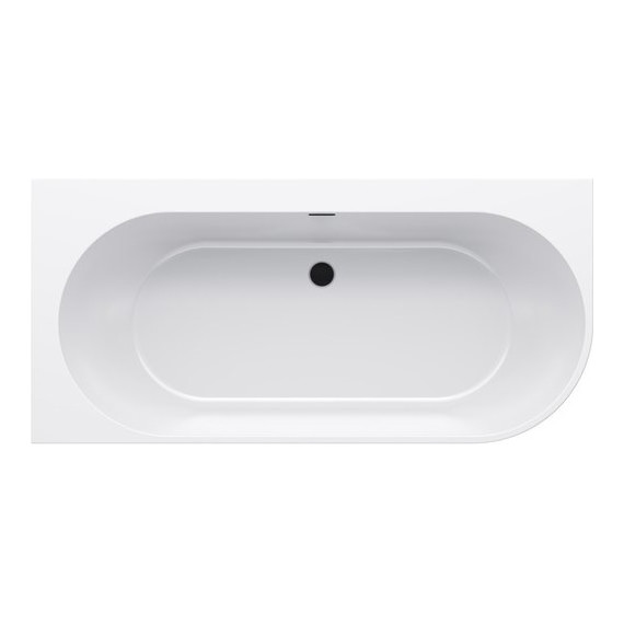 Ванна акриловая Ravak Freedom Corner 170х80 см L XC00100043 (слив перелив чёрный) фото 2