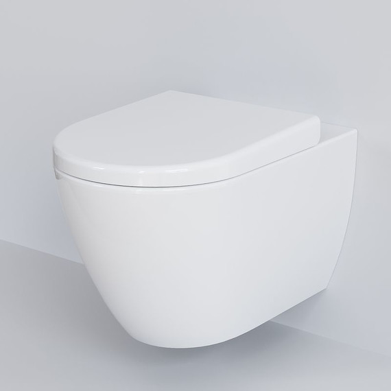 Унитаз подвесной безободковый Ambassador Queen 113T20001R, Цвет производителя: белый фото 3