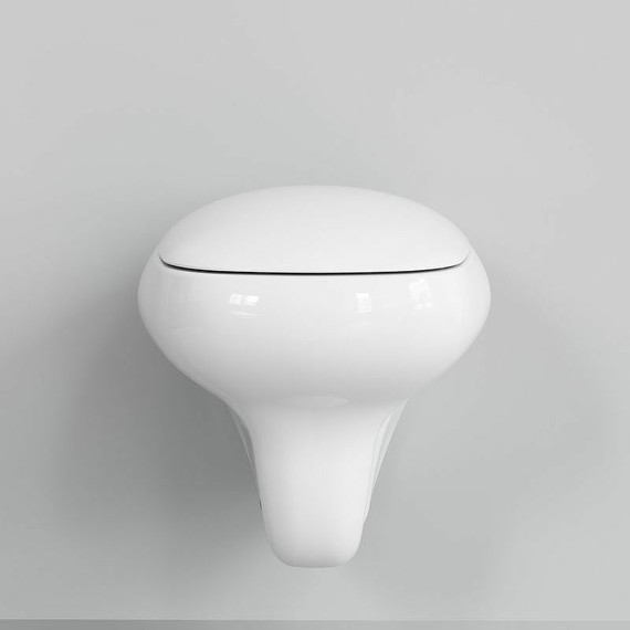 Унитаз подвесной безободковый Ambassador Diamond 123T20001R, Цвет производителя: белый фото 4