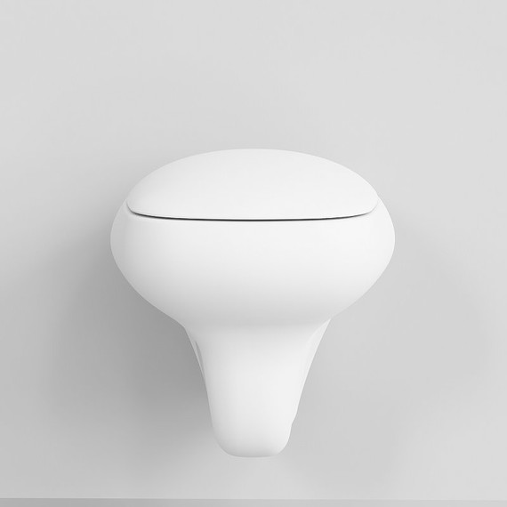 Унитаз подвесной безободковый Ambassador Diamond 123T20101R, белый матовый фото 4