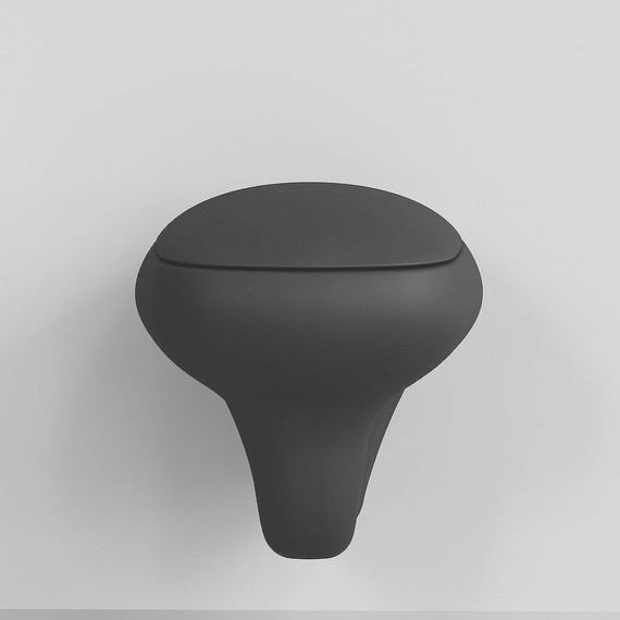 Унитаз подвесной безободковый Ambassador Diamond 123T20201R, черный матовый, Цвет производителя: чёрный фото 4