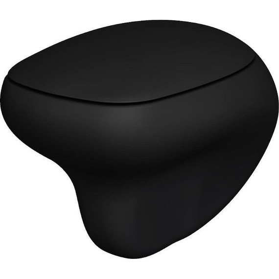 Унитаз подвесной безободковый Ambassador Diamond 123T20201R, черный матовый, Цвет производителя: чёрный фото 2