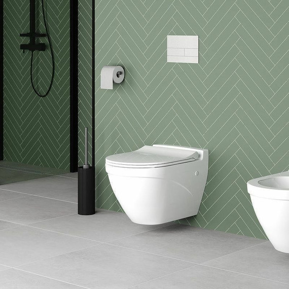 Унитаз подвесной безободковый Ambassador Nord 133T20001, Цвет производителя: белый фото 12