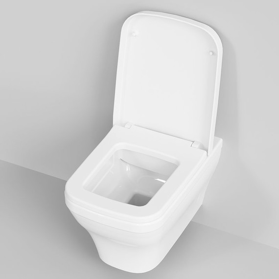 Унитаз подвесной безободковый Ambassador Benefit 203T20001R, Цвет производителя: белый фото 6