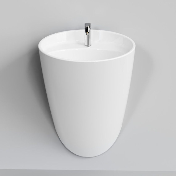 Раковина подвесная Ambassador Queen 53 см 116T20102, белый матовый фото 3