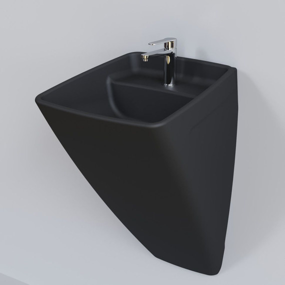 Раковина подвесная Ambassador Benefit 47 см 206T20201, черный матовый фото 3