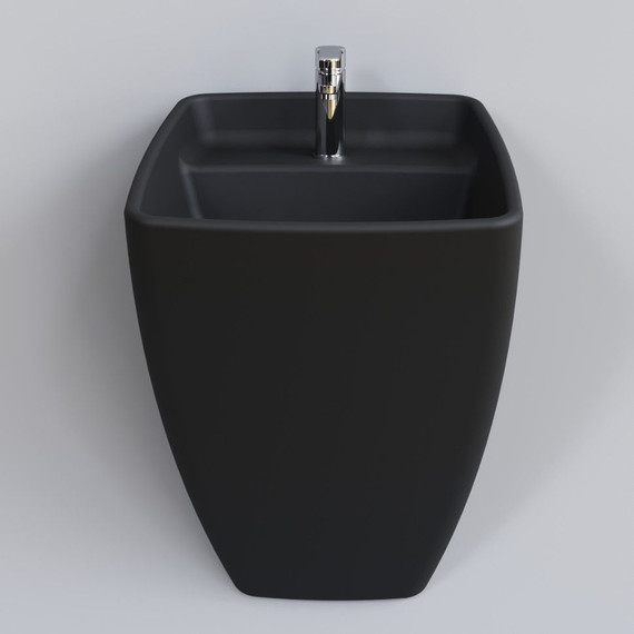 Раковина подвесная Ambassador Benefit 47 см 206T20201, черный матовый фото 4