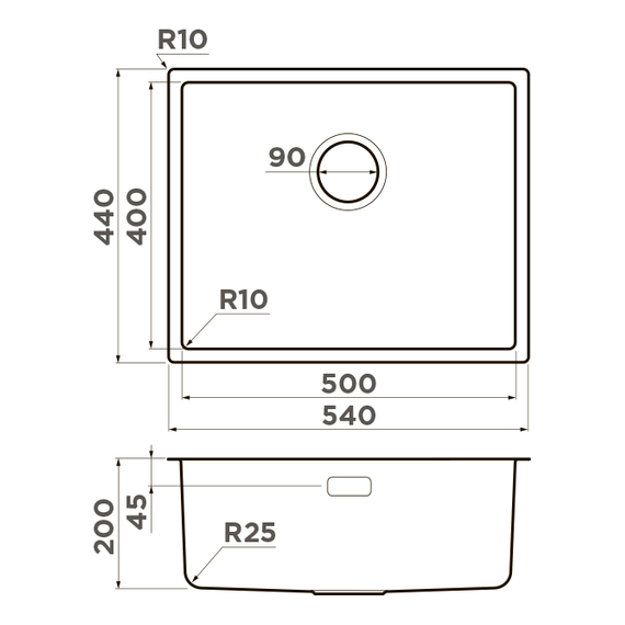 Кухонная мойка Omoikiri Tadzava 54-U/I Ultra GM 1,0 мм 4993267, вороненая сталь, Цвет производителя: вороненая сталь - 2 Кухонная мойка Omoikiri Tadzava 54-U/I Ultra GM 1,0 мм 4993267, вороненая сталь, Цвет производителя: вороненая сталь фото 2