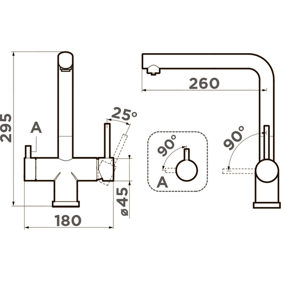 Смеситель для кухни Omoikiri Takamatsu LG 4994477, светлое золото фото 2