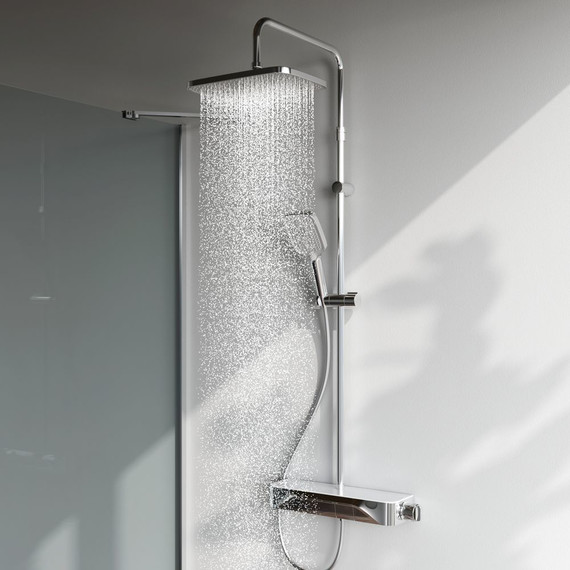 Душевая стойка с термостатом Am.Pm Func F078F300, Цвет производителя: хром - 2 Душевая стойка с термостатом Am.Pm Func F078F300, Цвет производителя: хром фото 2