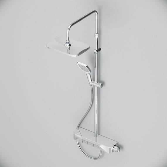 Душевая стойка с термостатом Am.Pm Func F078F300, Цвет производителя: хром - 11 Душевая стойка с термостатом Am.Pm Func F078F300, Цвет производителя: хром фото 11