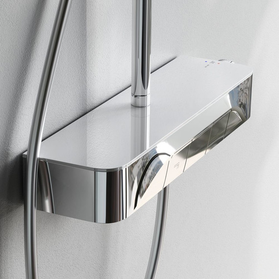 Душевая стойка с термостатом Am.Pm Func F078F300, Цвет производителя: хром - 5 Душевая стойка с термостатом Am.Pm Func F078F300, Цвет производителя: хром фото 5