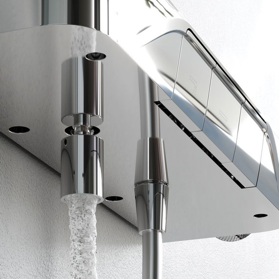 Душевая стойка с термостатом Am.Pm Func F078F300, Цвет производителя: хром - 9 Душевая стойка с термостатом Am.Pm Func F078F300, Цвет производителя: хром фото 9