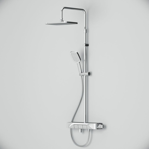 Душевая стойка с термостатом Am.Pm Func F078F300, Цвет производителя: хром - 10 Душевая стойка с термостатом Am.Pm Func F078F300, Цвет производителя: хром фото 10